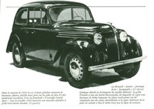 Publicité ancienne automobile  Renault Junior issue de livre 1981