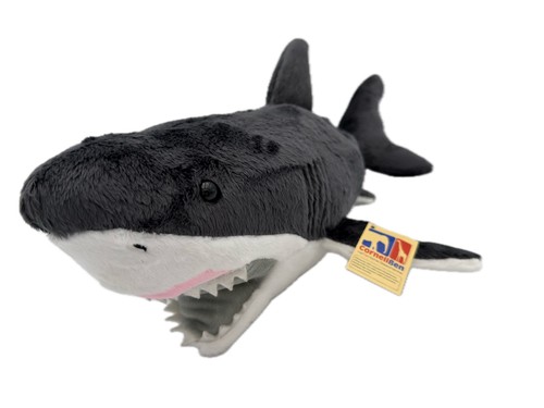 Peluche méga requin - requin, blanc