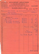 RIVA SPORT INDUSTRIES A VICHY - M. PASQUIER A MONCONTOUR DE POITOU  49-0796