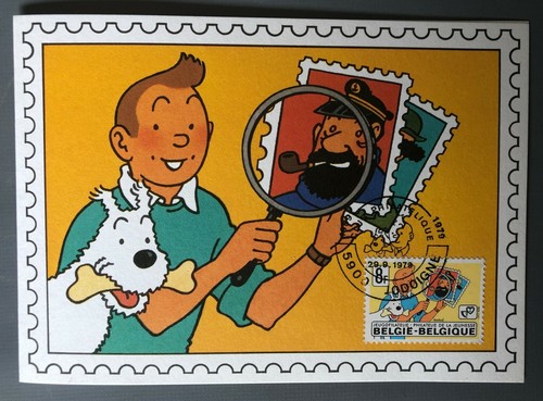 Herge carte voeux - carte,