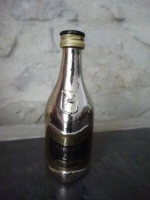 Mignonnette bouteille ancienne Armagnac X.O Sempe argenté 5 cl non ouverte
