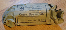ancien Coton Hydrophile Manufacture Moderne de Pansements Bagnolet - 50g