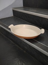 LE CREUSET  Plat à gratin ovale marron en fonte émaillée n° 28