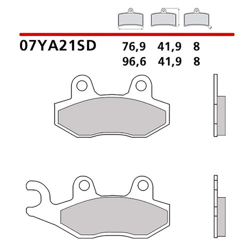 Brembo front brake pad kit - front,
