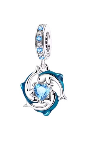 Pendentif breloque dauphin - breloque,