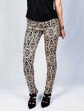 Women's TanTribal Print Skinny