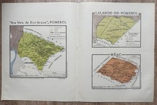 LARMAT L "LES VINS DE BORDEAUX" POMEROL LALANDE DE POMEROL NEAC 1949