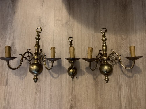 Paire appliques bronze - appliques,