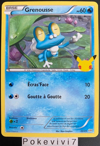 Carte pokemon grenousse - pokemon,
