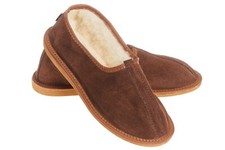 Femme Homme Chaussons Laine de