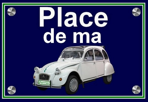 Plaque place ma citroen 2 - ",