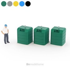 Lot bacs verre 1 - 3,