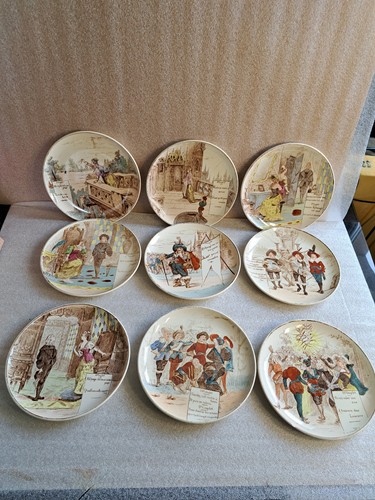 Lot assiettes parlantes - 9,