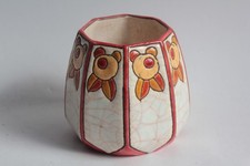 LONGWY Pot octogonal émaux Art déco (62883)