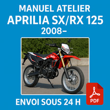 Manuel Atelier Aprilia SX/RX 125 2008 Revue Technique Moto Français RMT CD PDF