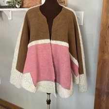 Maje wool blend colorblock