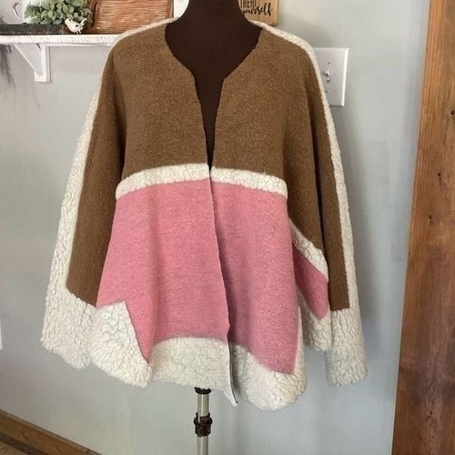 Maje wool blend colorblock