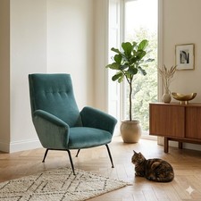 Fauteuil Vintage Velours