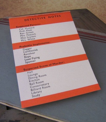 Bloc notes original cluedo - bloc-notes,