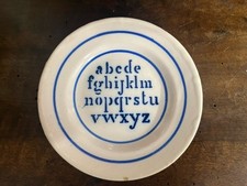 Ancienne rare Assiette de collection Abécédaire marque a identifier
