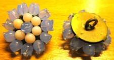 BOUTON ART DECO ancien FLEUR