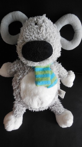 Doudou peluche souris grise - doudou,
