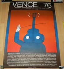  AFFICHE VENCE 1976 PAR FOLON