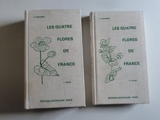les quatre flores de la France Paul Fournier 1977 2 volumes Texte et Atlas