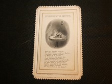 image pieuse canivet dentelle le miroir et le crucifix  Letaille PL garde 59