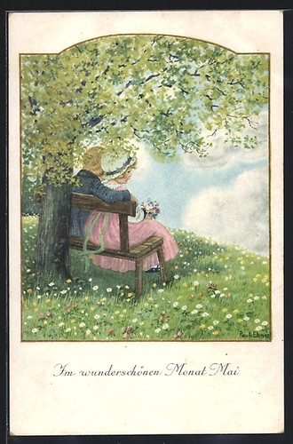 Carte postale artiste pauli - postale,