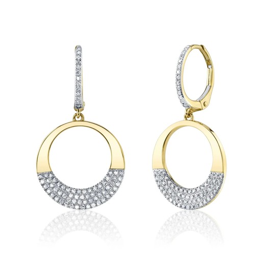 14k jaune diamant cercle - jaune,