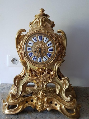 Pendule horloge bronze - pendule/horloge-,