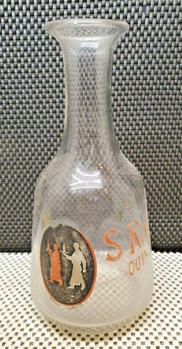 Ancienne carafe publicitaire - ancienne,