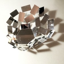 Coupe / corbeille à fruits Alessi en acier poli état neuf - superbe objet déco 