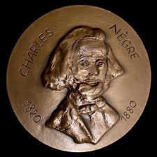 Medaille bronze charles negre - bronze,