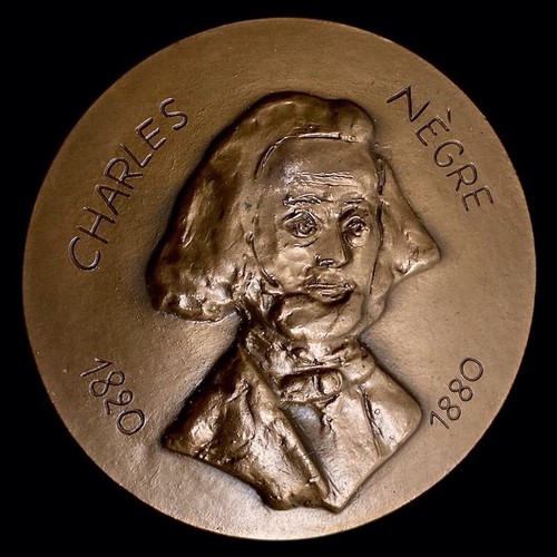 Medaille bronze charles - bronze, negre