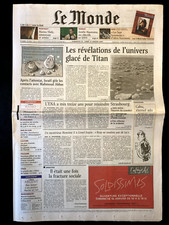 Le journal de votre anniversaire : LE MONDE Janvier 2005