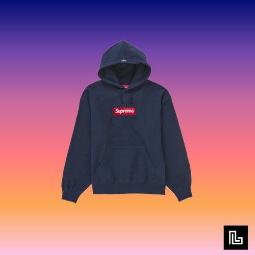 Supreme box logo - hoodie, navy