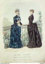 Gravure Mode illustree 1883 #