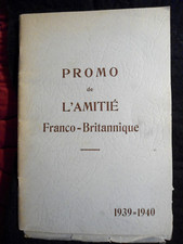 SAINT-CYR / LIVRET DE PROMOTION 39 - 40 /  AMITIE FRANCO BRITANNIQUE