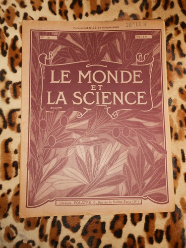 Revue monde et la - -,