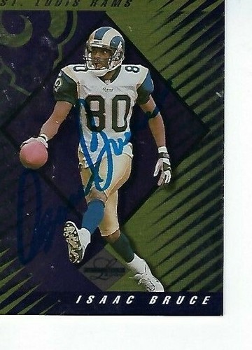 Isaac bruce signed 2000 leaf - bruce,
