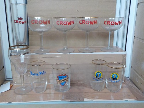 Verre ancien biere - 10,