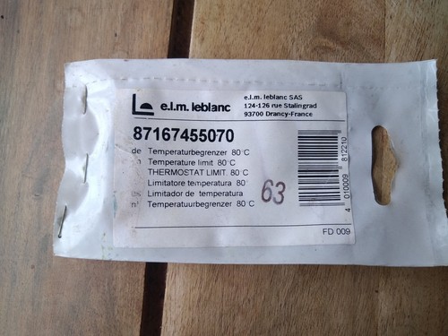Thermostat limiteur ref - 80°c,