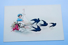 Belle époque carte gaufrée