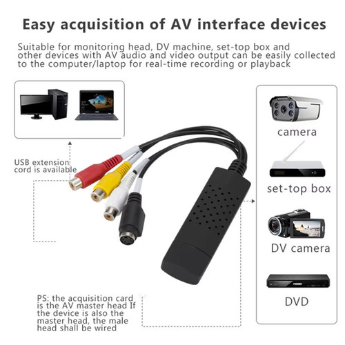 Usb audio video - vhs, to