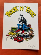 MARGERIN EX LIBRIS SIGNE   FESTIVAL BD LUCIEN 18 X 24  NEUF