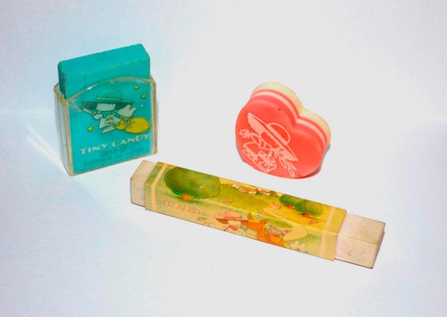Rare gommes vintage tiny - gommes,