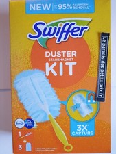 SWIFFER  , 1 manche + 3 recharge magnétique anti-poussière