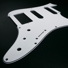 Pickguard Ibanez série AZ • 3 plis blanc • AZ2204 AZES EH10 • Pickguard perso...
